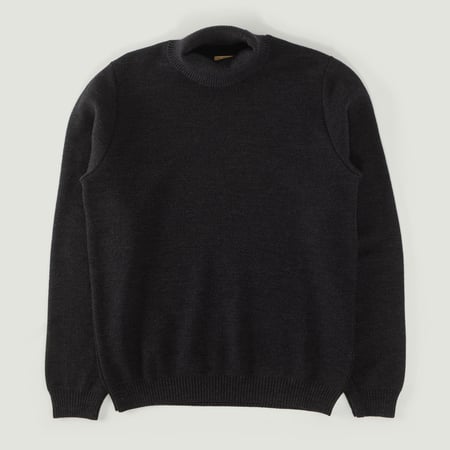 Vignette_NITTO KNITWEAR-Pull Col Roulé Youri Anthracite