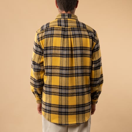 Chemise en flannel_PORTUGUESE FLANNEL - Faru Shirt couleur Yellow_de dos