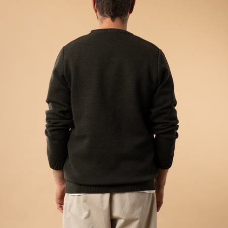Youri Round Neck Sweater in Khaki