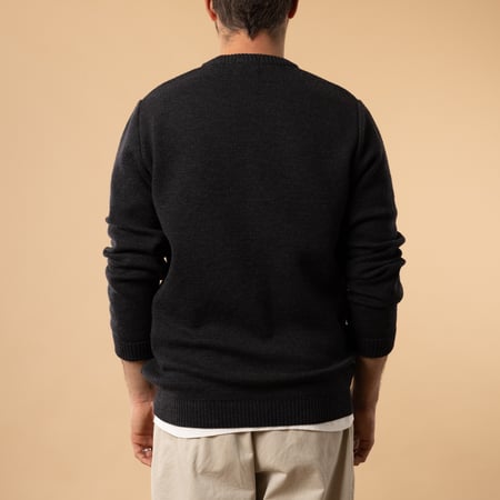 Pull Col Rond Youri Anthracite