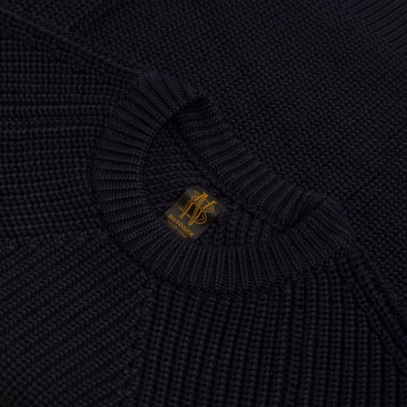 col-rond--flâneurs-pull-BATONER-Signature-Crew-Neck-navy