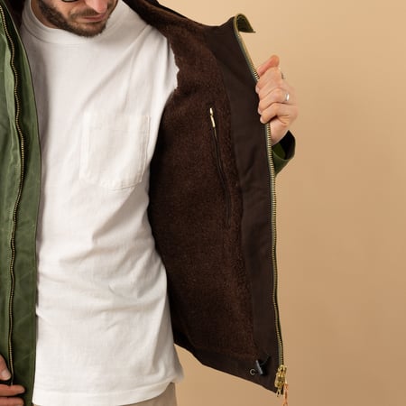 Manifattura Ceccarelli blazer coat in light green with lining detail