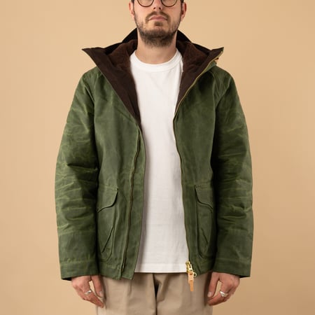 Manufacture Ceccarelli Blazer Coat Light Green Front View