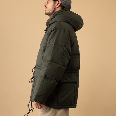 Frizmworks Karakoram Down Parka Dark Green Side Profile