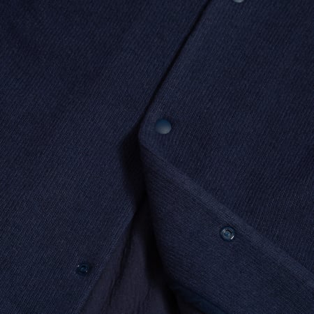 inside flâneurs JACKMAN Gilet Quarter Knit Owners Cardigan Navy