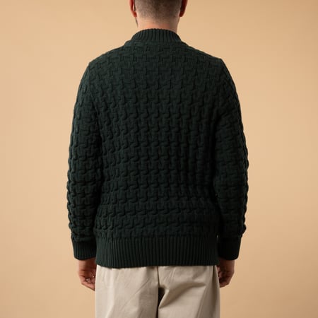 flâneurs-SNS-HERNING-pull-Pull Stark Sweater Thunder Green-de-dos