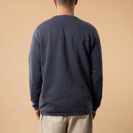 GOOD-ON loungers crew sweatshirt in navy, from the back
