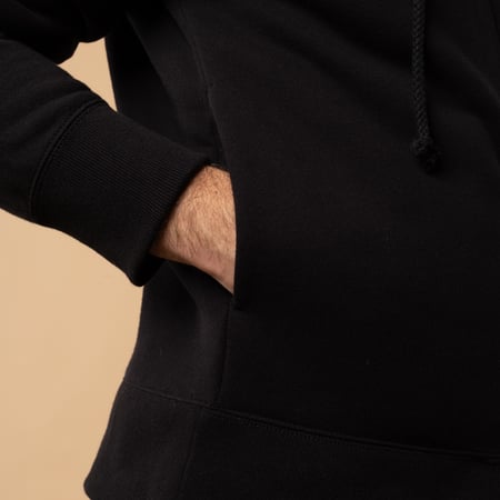 flâneurs-sweat-zippé-Jackman-noir Nap Sweat Parka Black détail poche