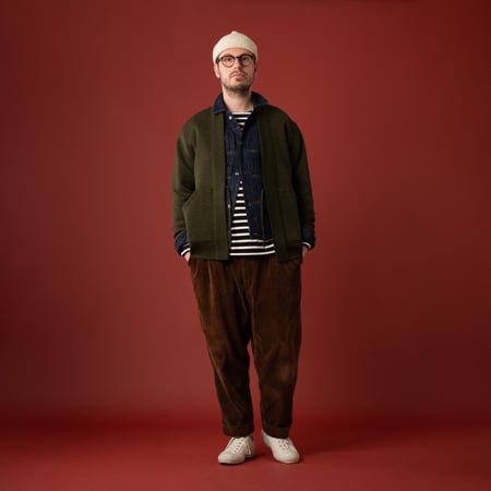 Le Minor x Flâneurs Loose Black/Ecru Marinière