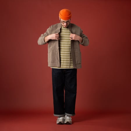silhouette oni denim LE MINOR  Le Minor x Flâneurs Noragi Beige