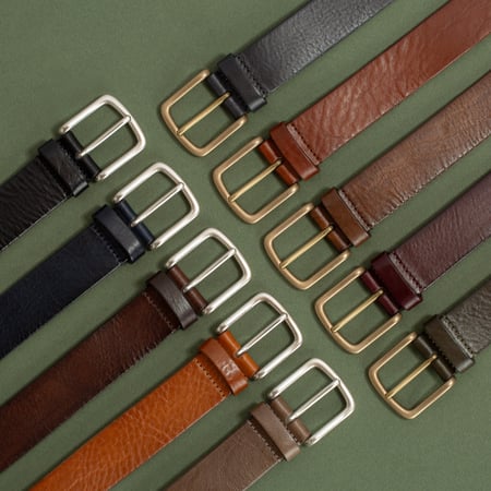 Burgundy Leather Belt
