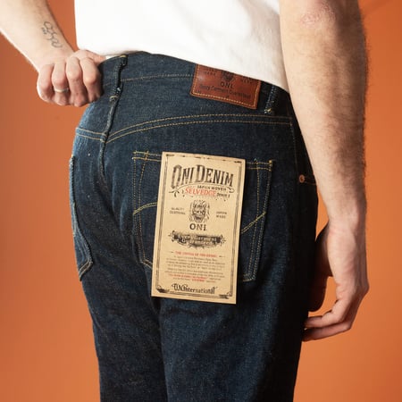 622ZR-ECRU 20oz Secret Denim Ecru Weft Relaxed Tapered
