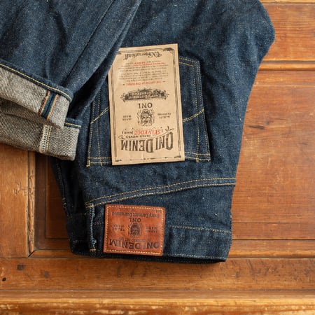 622ZR-ECRU 20oz Secret Denim Ecru Weft Relaxed Tapered