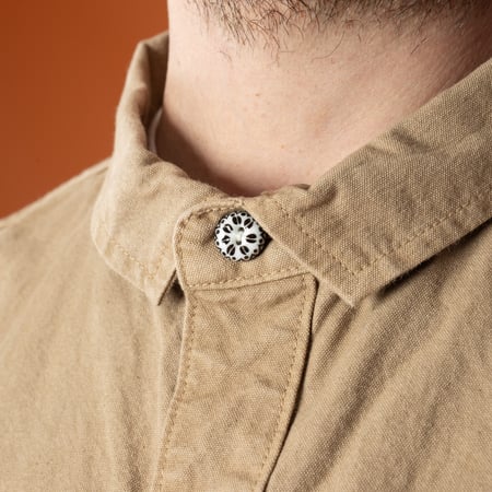 image detail loafers-Seuvas-jacket-8oz-Canvas-Wing-Collar-Shirt-Jacket-Coffee