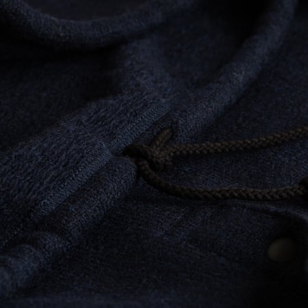 Jackman Wool Himo Polo - Navy Cord Flâneurs