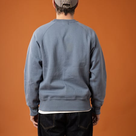 XX DEVELOPMENT  SURE MFG Awesome Crewneck Sweatshirt Riviera Blue porté de dos