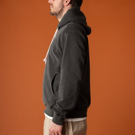 image porté de côté flâneurs-GOOD-ON--Heavy-Pullover-Hood-Sweat-P-Black (3)