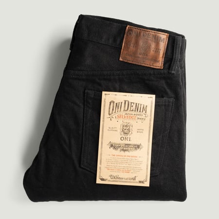 vignette-flâneurs-ONI-DENIM-622ZR-BK-20oz-Secret-Black-Denim-Relaxed-Tapered