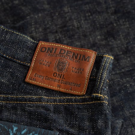Leather patch loafers - ONI-DENIM - 17oz Kasuri - 902 high-rise relaxed tapered (3)