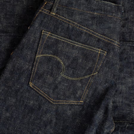 back pocket flâneurs-ONI-DENIM-17oz-Kasuri-902-high-rise-relax-tapered (4)