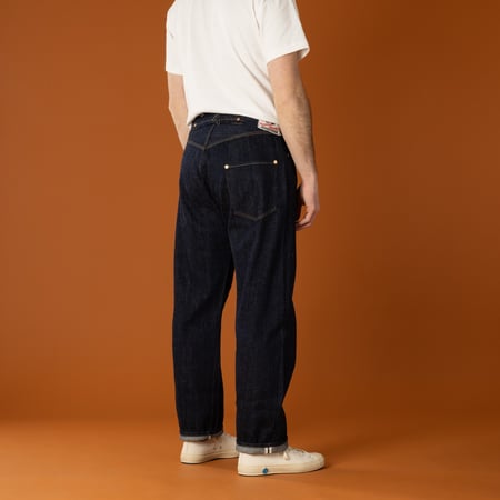 image worn back TCB No.2 Jeans Selvedge 1980 One Wash 11.4oz Selvedge