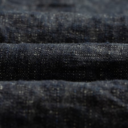 ONI DENIM / 595-Kasuri 17oz Retro Loose Straight Denim_détail-texture