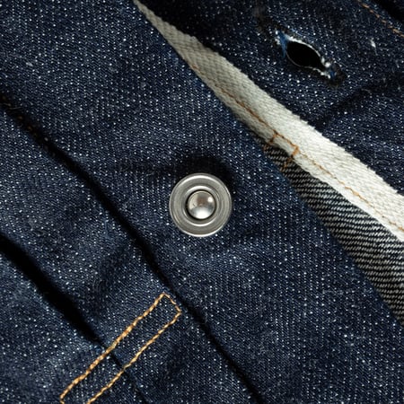 image detail button loafers TCB No.2 Blouse 1890 One Wash 11.4oz Selvedge