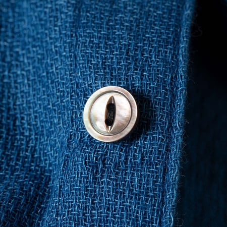 F3507 Indigo Panama Double Gauze Blue
