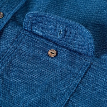 F3507 Indigo Panama Double Gauze Blue