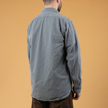 Back view detail of WAREHOUSE & CO vintage shirt SS25 for casual strollers