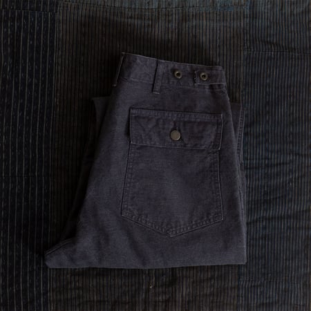 image flâneurs FOB FACTORY  F0536 CH Fatigue Pants Navy closer