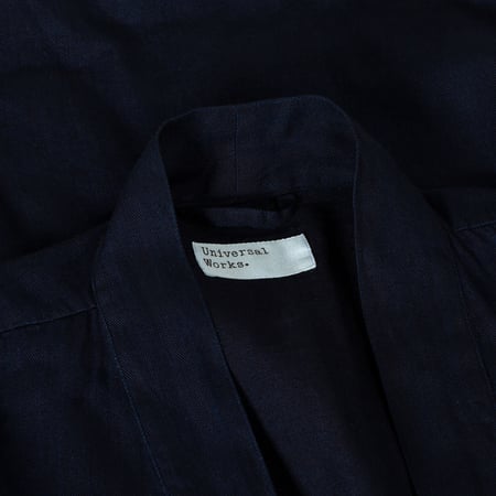 Universal Works Kyoto Work Jacket in Indigo Herringbone