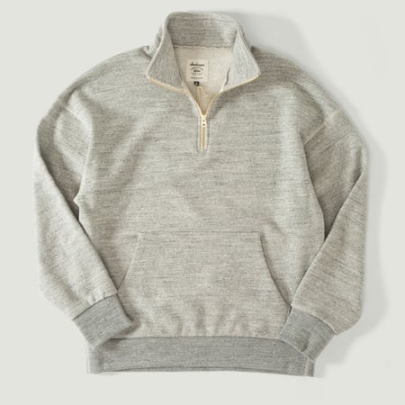 vignette flâneurs JACKMAN  GG Sweat Half-Zip Heather Gray