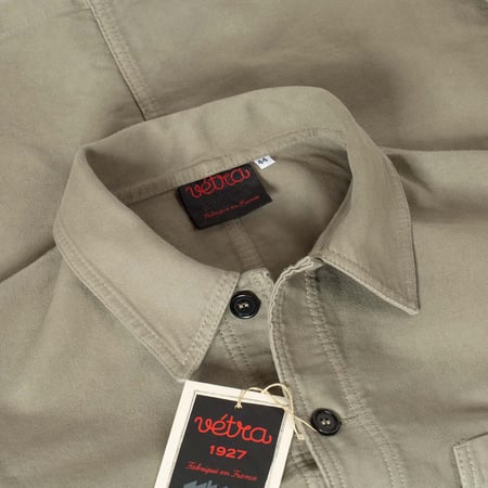 detail collar loafers VETRA Clay French Moleskin Weaved Jacket