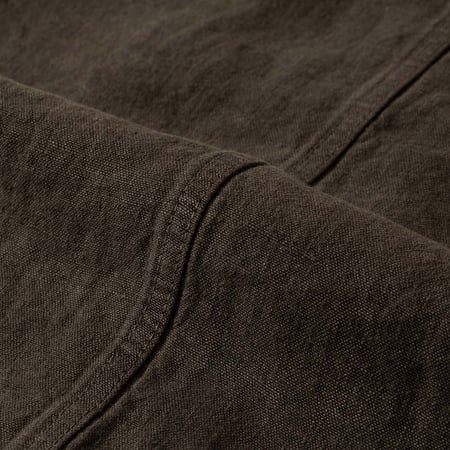 détail tissu flâneurs VETRA Elk Heavy Linen Weaved Jacket (5)