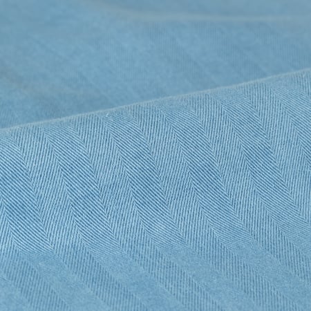Image détail tissu Flaneurs_UNIVERSAL WORKS_Kyoto Work Jacket Washed Indigo Herringbone 1