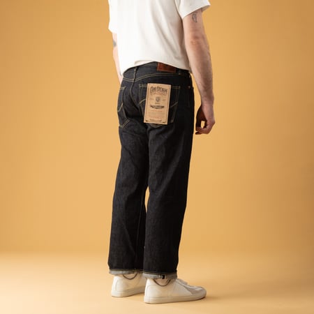 ONI DENIM 288 15oz Low Tension Denim images of loafers worn from the back