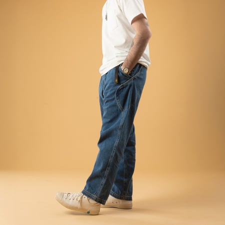 Image flâneurs pantalon porté silhouette GOHEMP High Explorer Pants used wash (1)