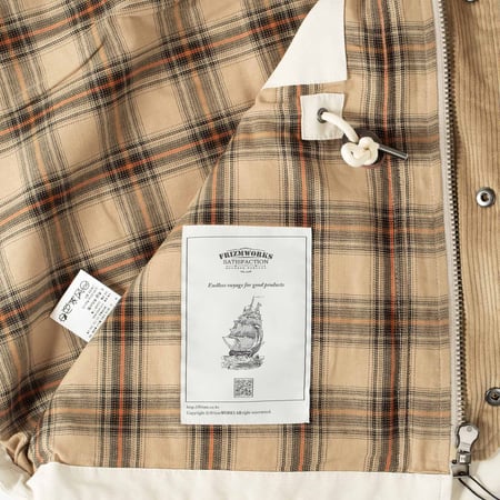 detail inside flâneurs chemise FRIZMWORKS OG Oxford Oversized Shirt Purple
