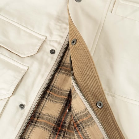 detail lining flâneurs veste FRIZMWORKS Royal Hunting Jackect Cream
