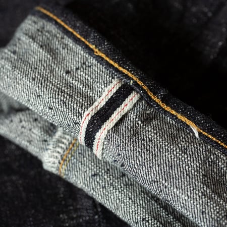 détail selvedge ID flâneurs STUDIO D'ARTISAN 15oz GL3 Selvedge Denim