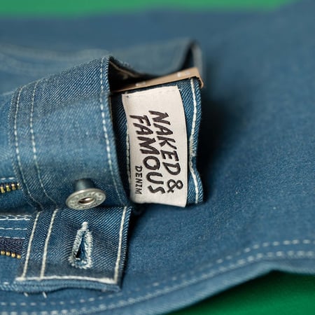 NAKED & FAMOUS WOMEN / Maudie Antique Blue Denim Stretch