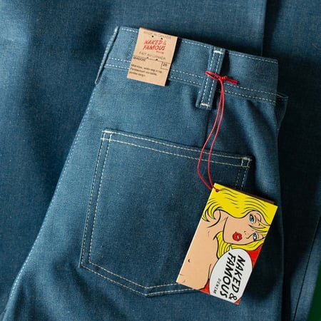 NAKED & FAMOUS WOMEN / Maudie Antique Blue Denim Stretch