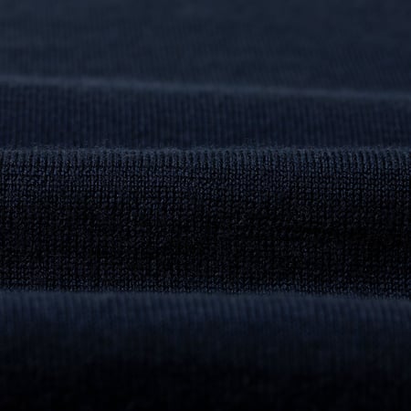 détail flâneurs laine pull Mooncastle flâneurs Wool Crewneck Navy