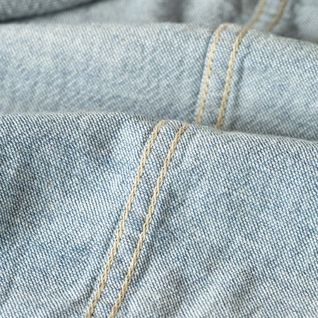 détail inside flâneurs SEUVAS Denim Trucker Jacket Indigo Blue