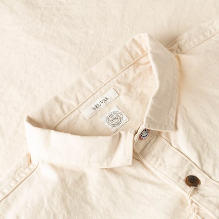 Image_Flâneurs_SEUVAS / 8oz Canvas Wing Collar Shirt Jacket Natural_col