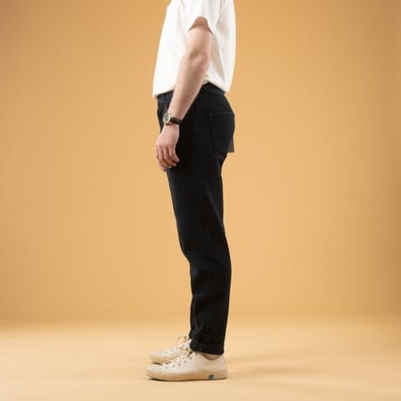 Image_Flâneurs_Pantalon-NAKED & FAMOUS / EasyGuy Indigo Sashiko_de-profil