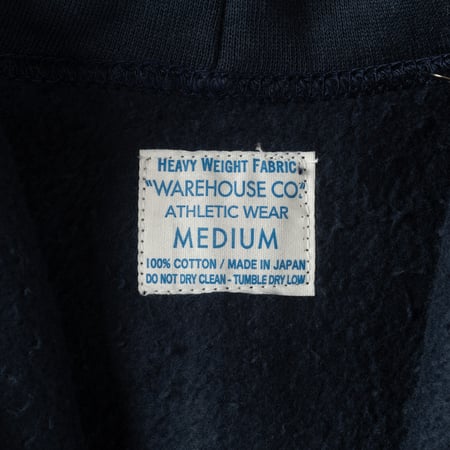 Image_Flâneurs-WAREHOUSE & CO. / lot. 487 Hooded Sweatshirt Navy_détail_étiquette