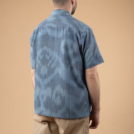 Image-Flâneurs_KARDO x FLÂNEURS / S/S Shirt Ikat 61_de-dos