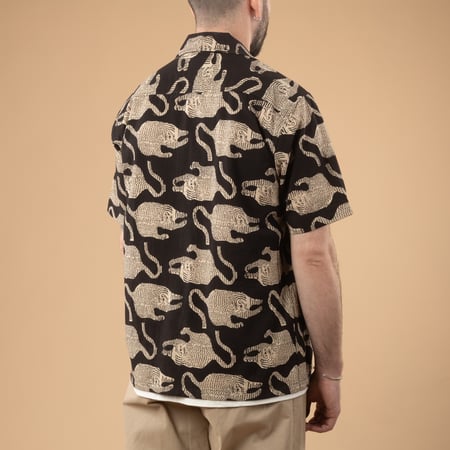 Image-Flâneurs_KARDO x FLÂNEURS / S/S Shirt BP69 Grey/Black_de-dos